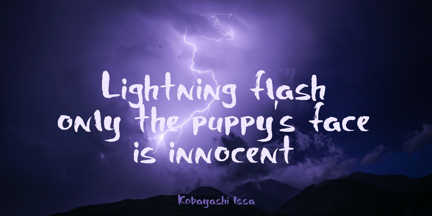 Shinano Font Poster #1