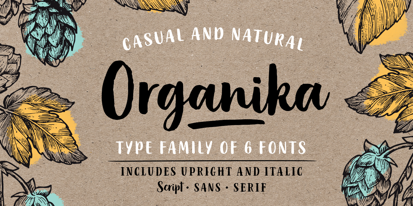 Organika Font Poster #1
