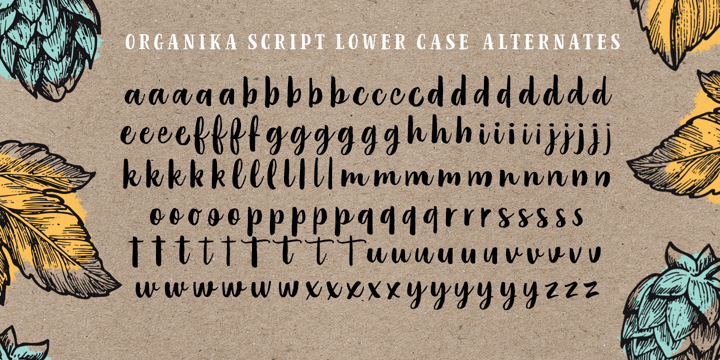 Organika Font Poster #1