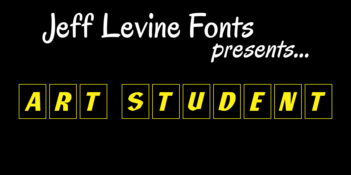 Art Student Font Family Poster
