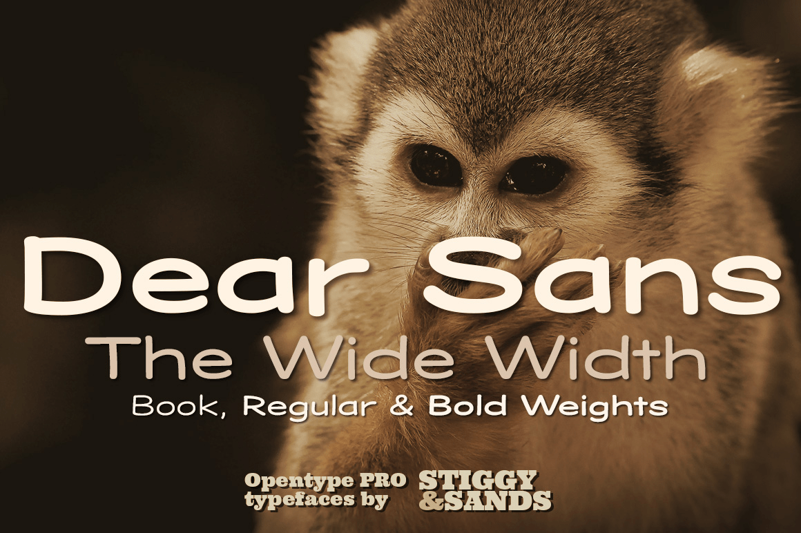 Dear Sans Wide Poster