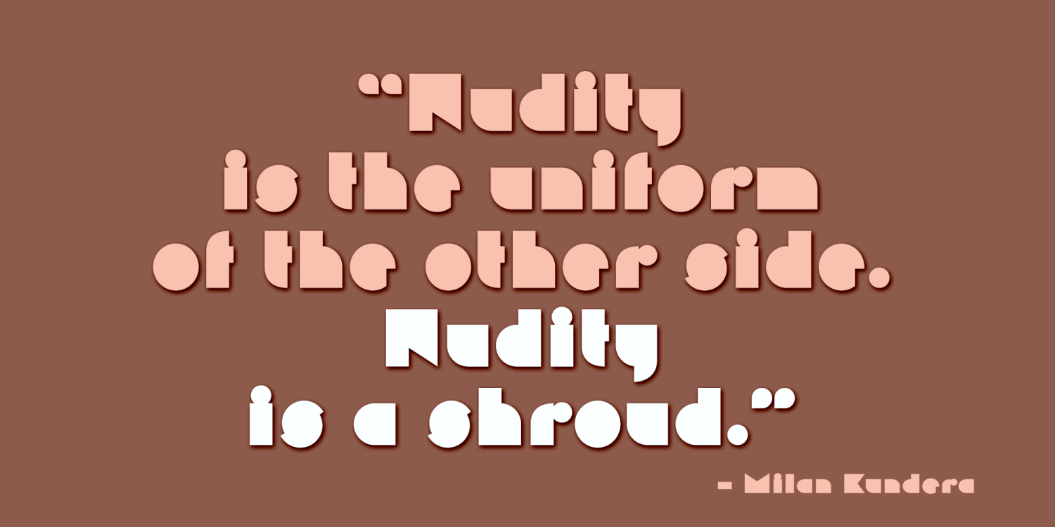 Nudity Font Poster #1