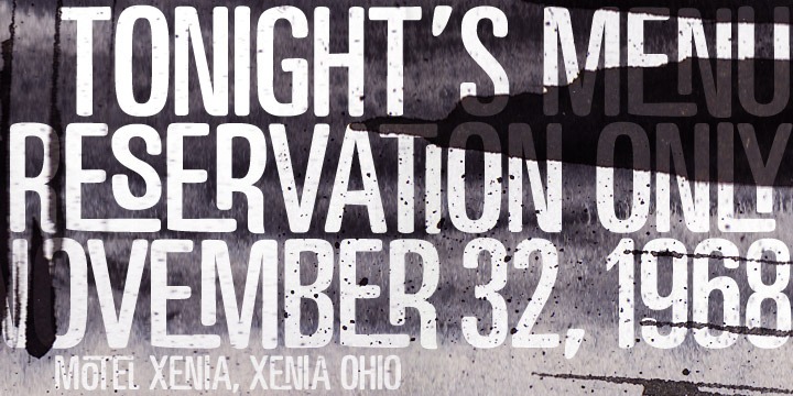 Motel Xenia Font Poster #1