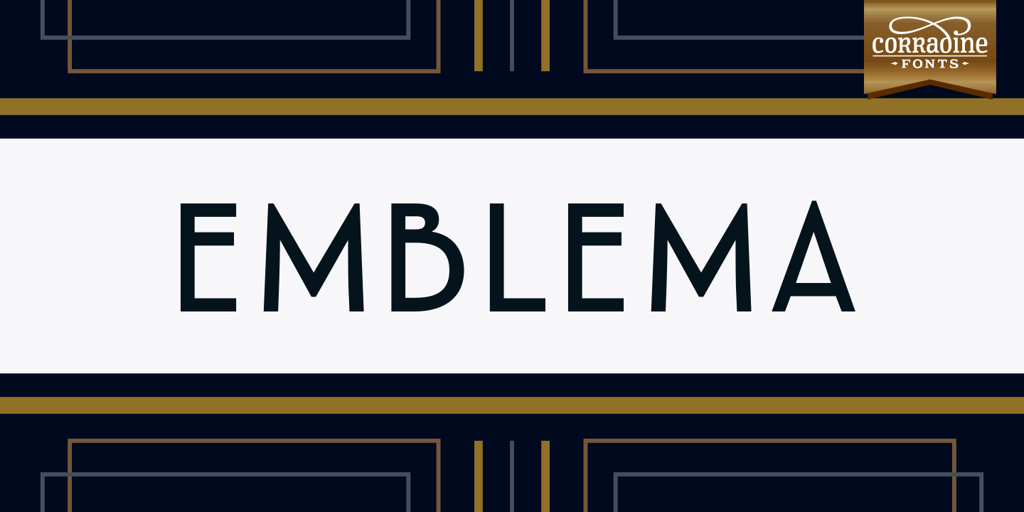 Emblema Font Poster #1
