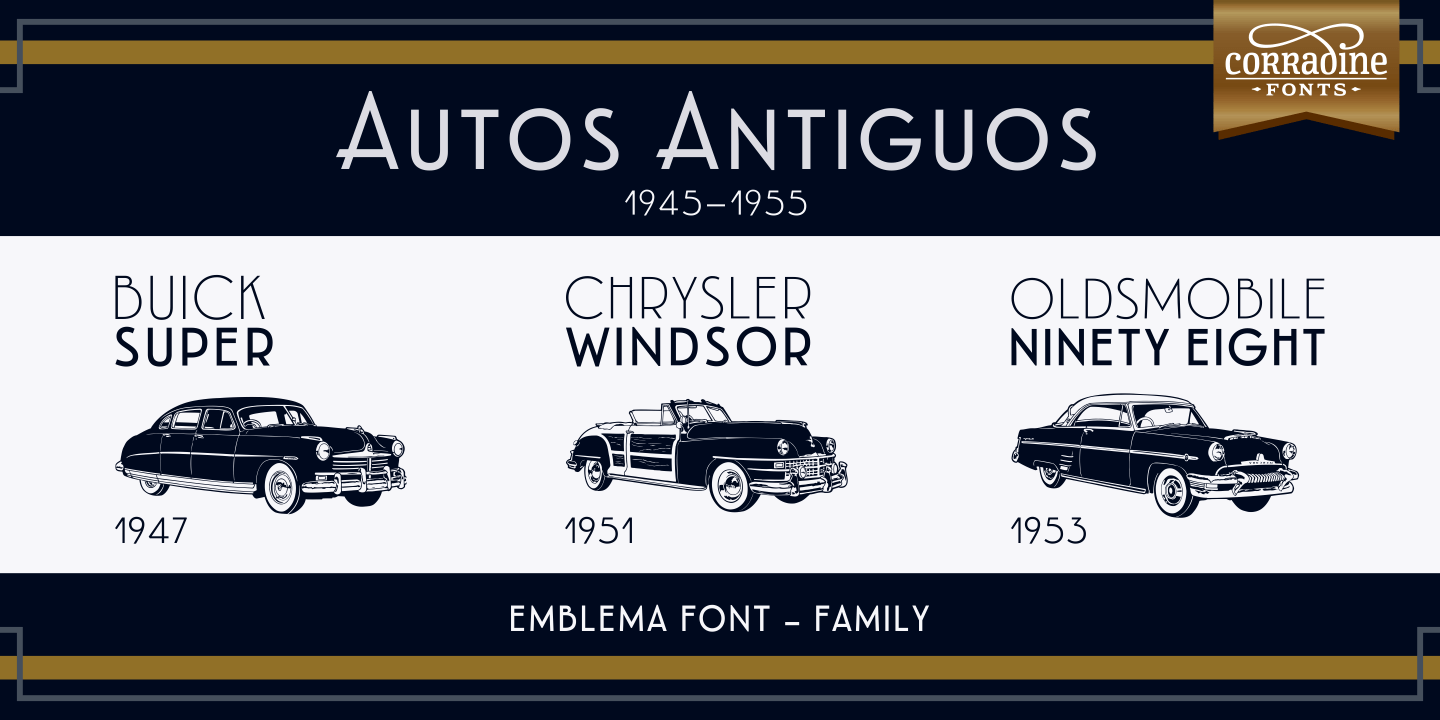 Emblema Font Poster #1