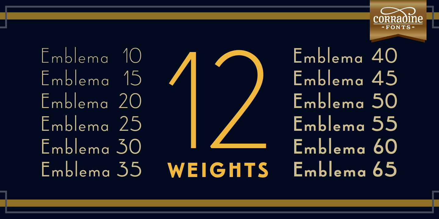 Emblema Font Poster #1