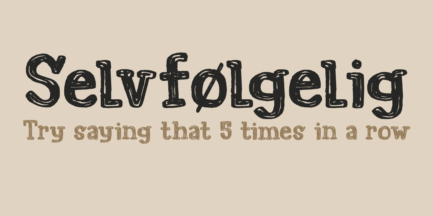 Printout Font Poster #1