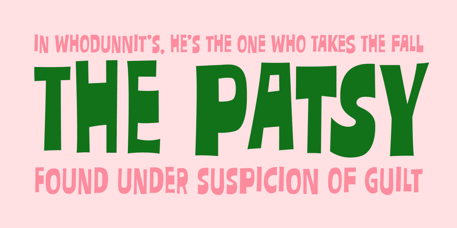 Patsy PB Font Poster #1