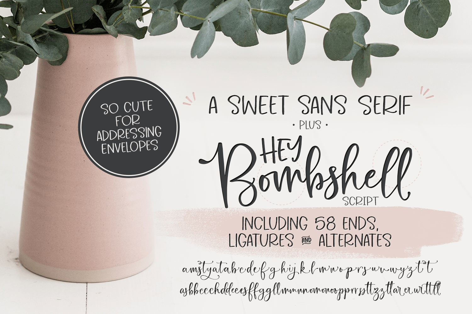 Hey Bombshell Font Poster #1