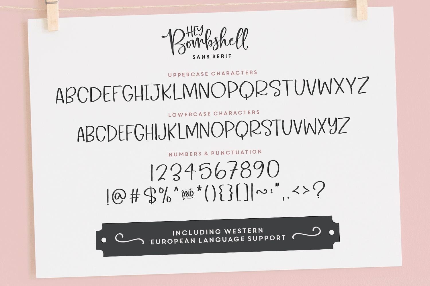Hey Bombshell Font Poster #1