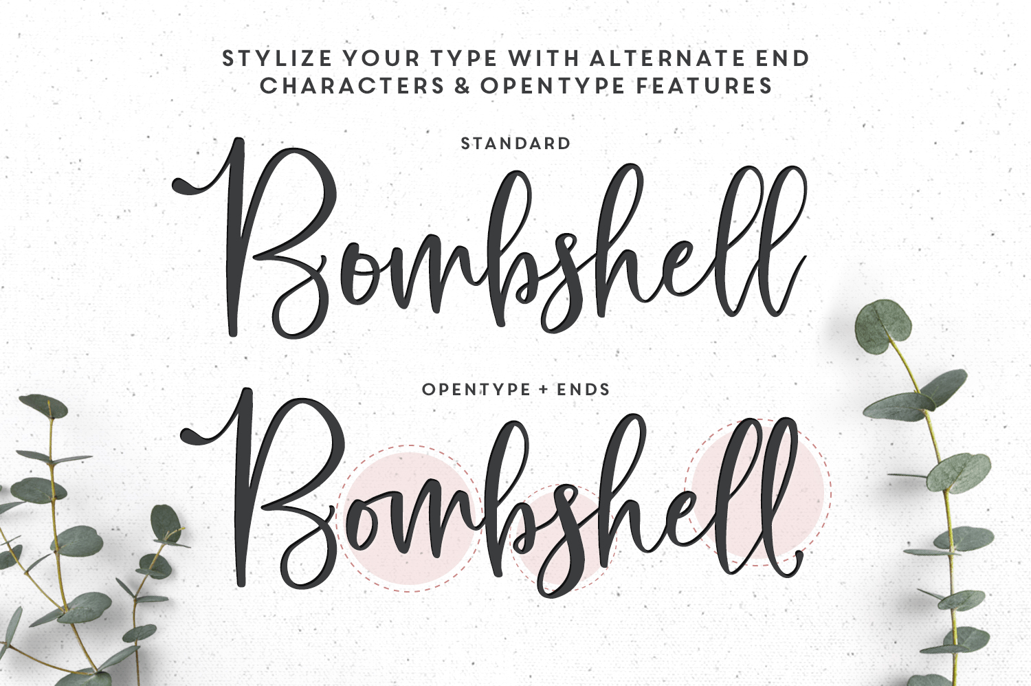 Hey Bombshell Font Poster #1