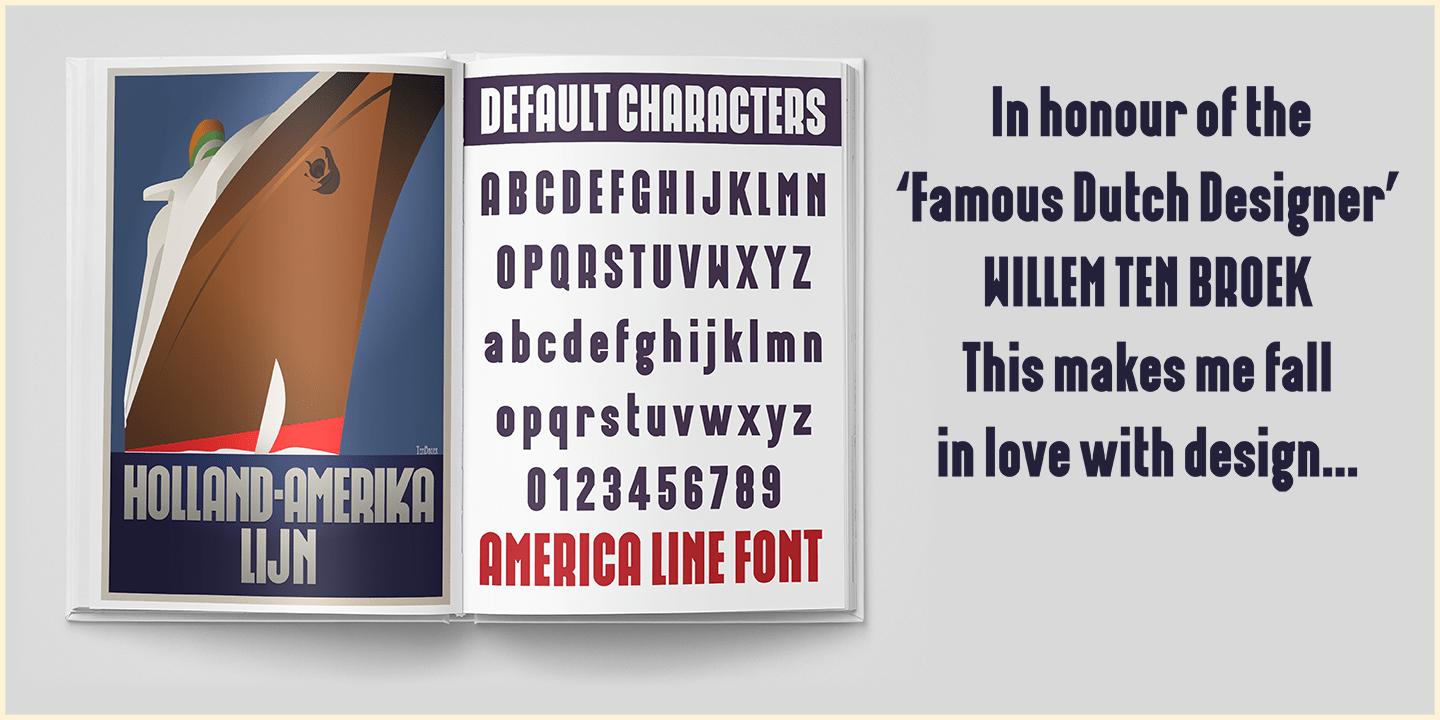 Americaline Font Poster #1