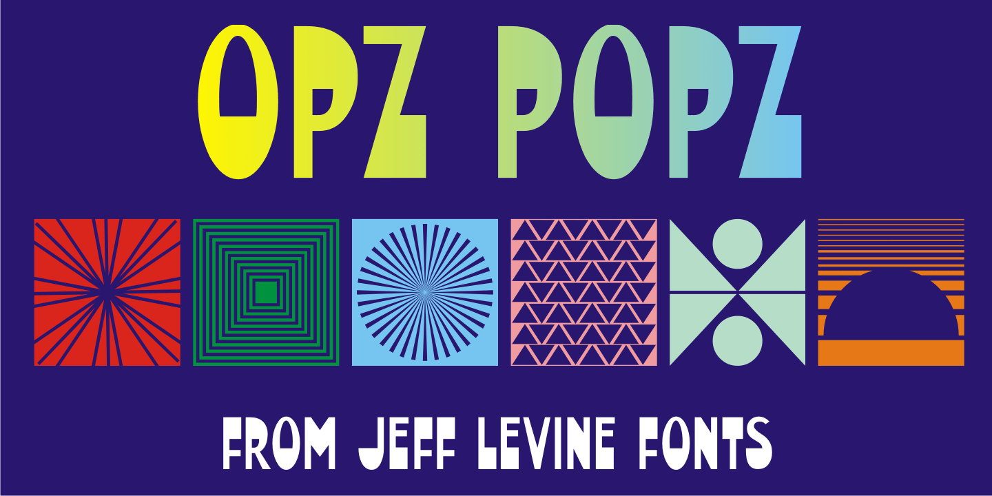 Opz Popz Font Poster #1