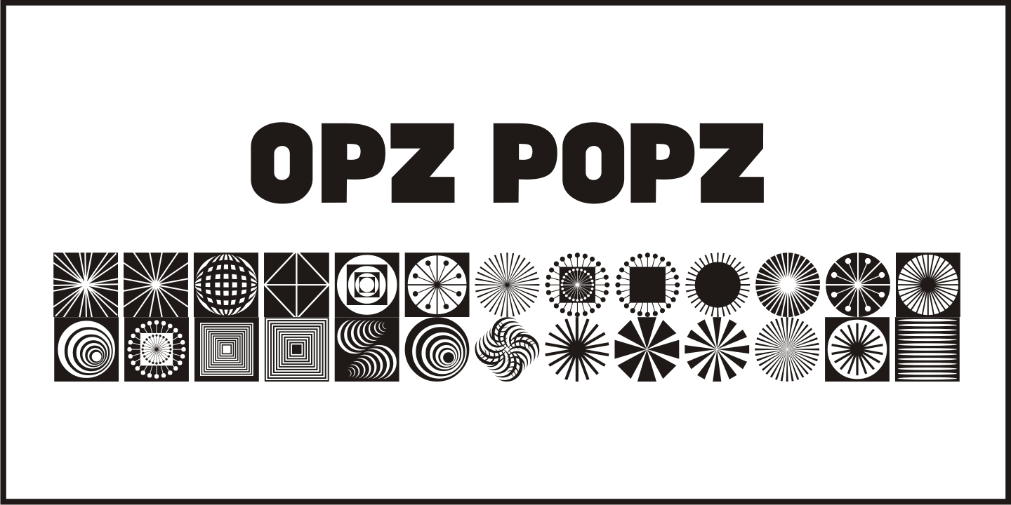 Opz Popz Font Poster #1