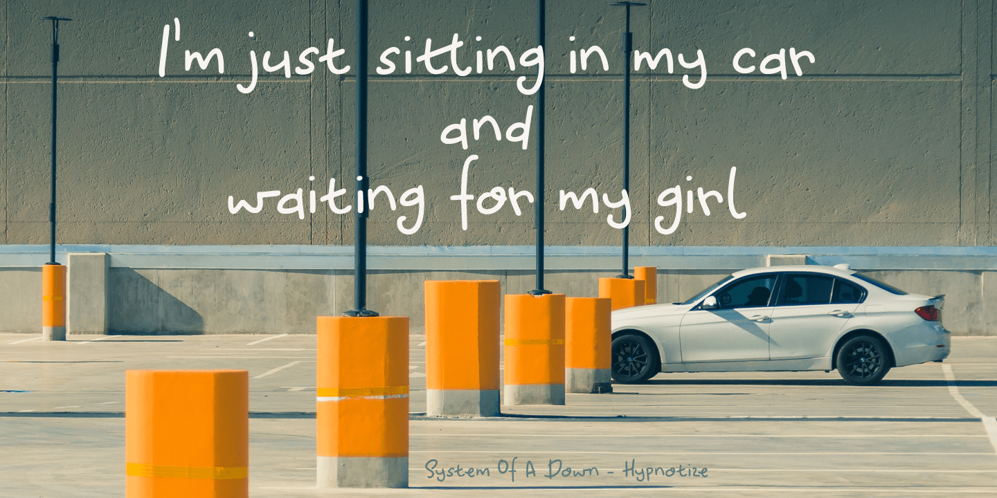 Waiting For My Girl Font Poster #1
