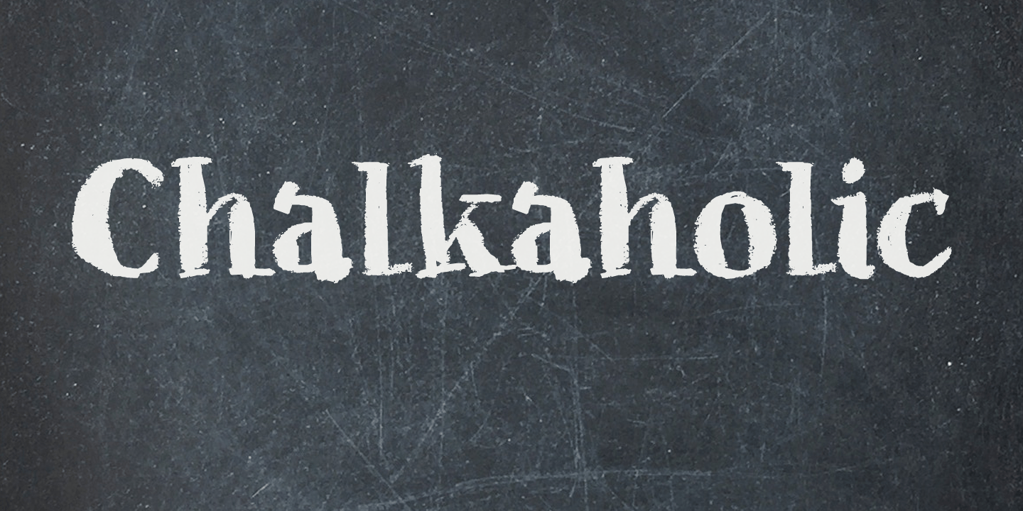 Chalkaholic Font Poster #1