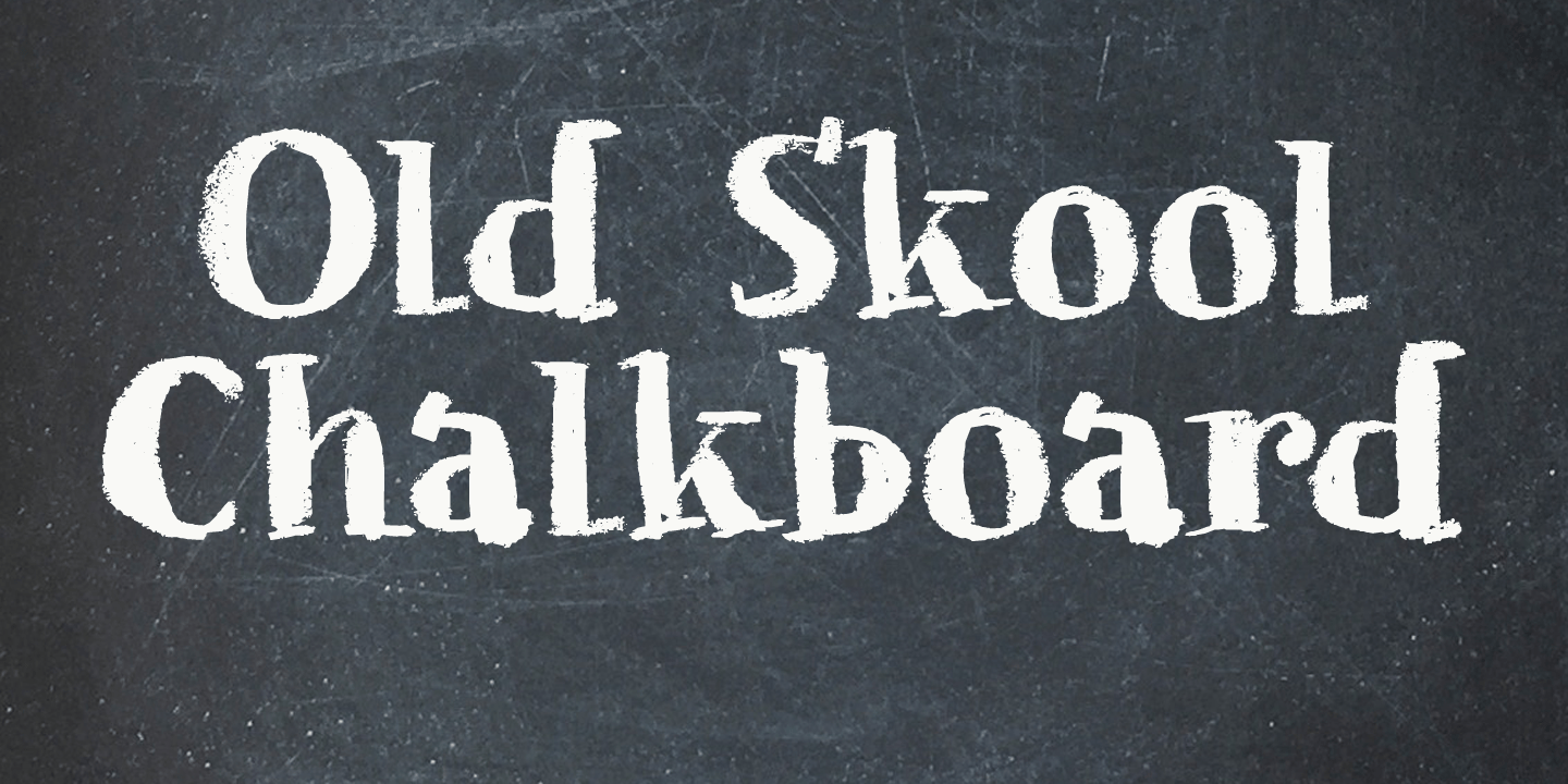 Chalkaholic Font Poster #1