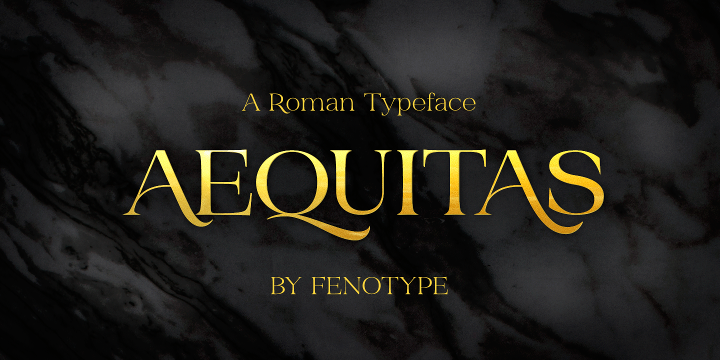 Aequitas Font Poster #1