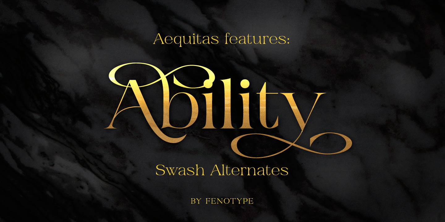 Aequitas Font Poster #1