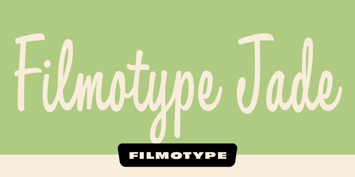 Jade Script Filmotype Jade Font Family by Filmotype | Font Bros