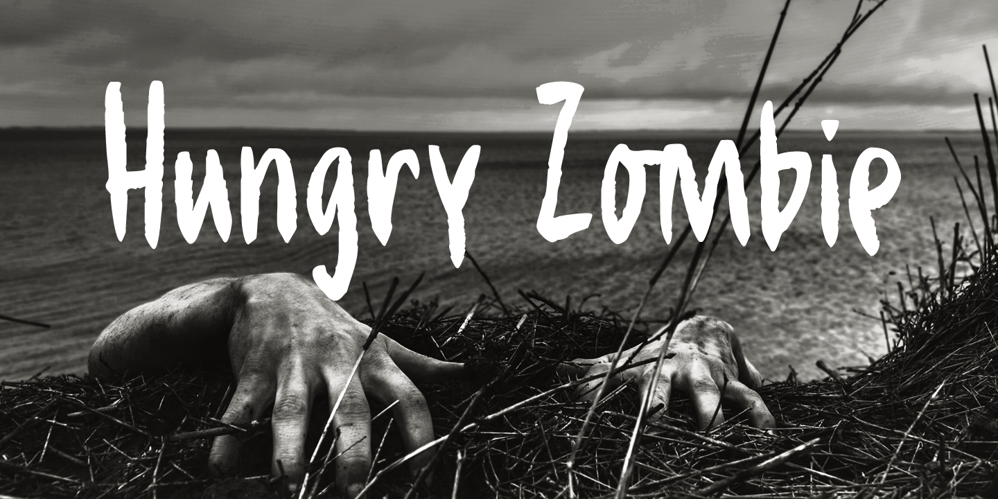 Hungry Zombie Font Poster #1