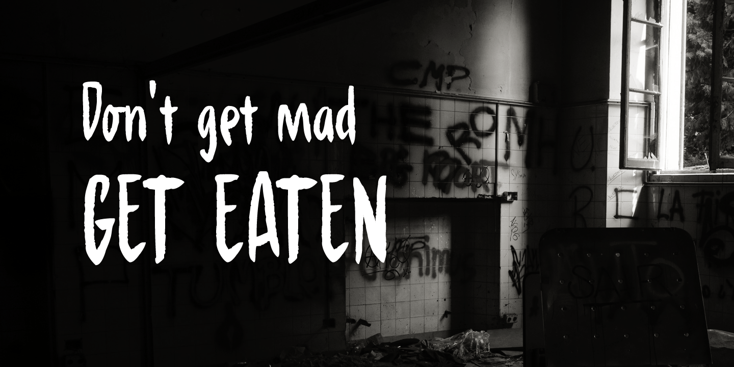 Hungry Zombie Font Poster #1