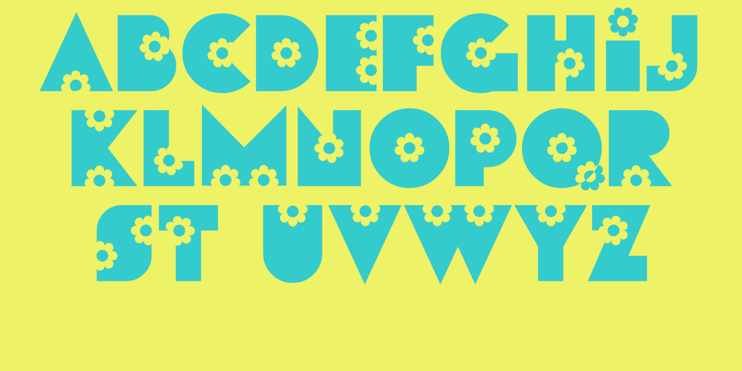 Flores Font Poster #2