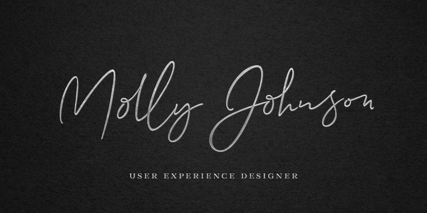 Allison Script Font Poster #1