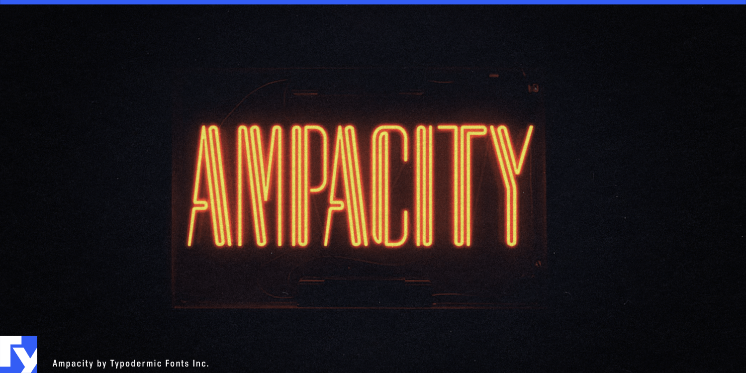 Ampacity Font Poster #1