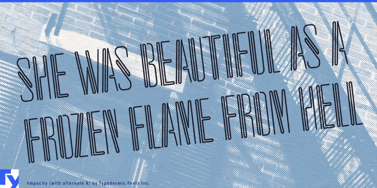 Ampacity Font Poster #1