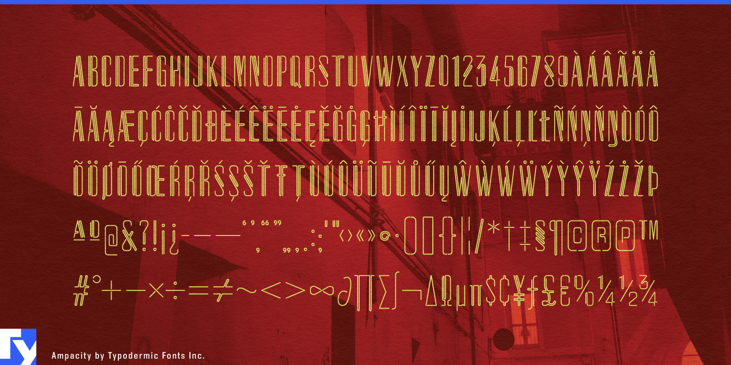 Ampacity Font Poster #1