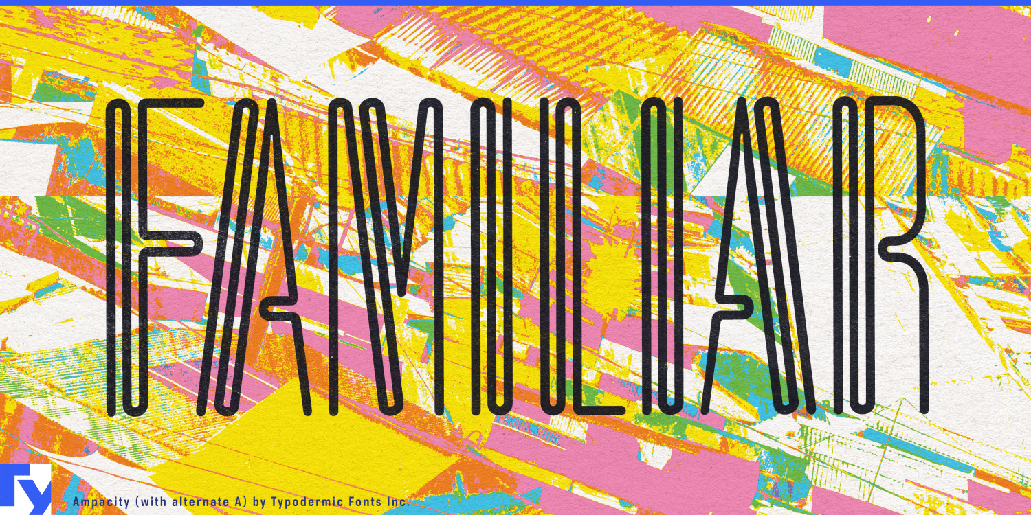 Ampacity Font Poster #1