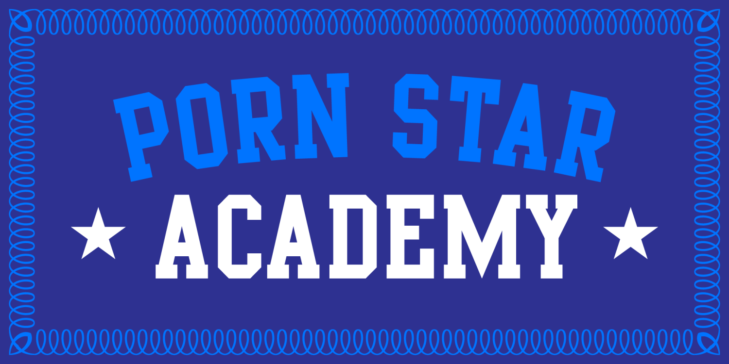 Porn Star Academy Font Poster #1