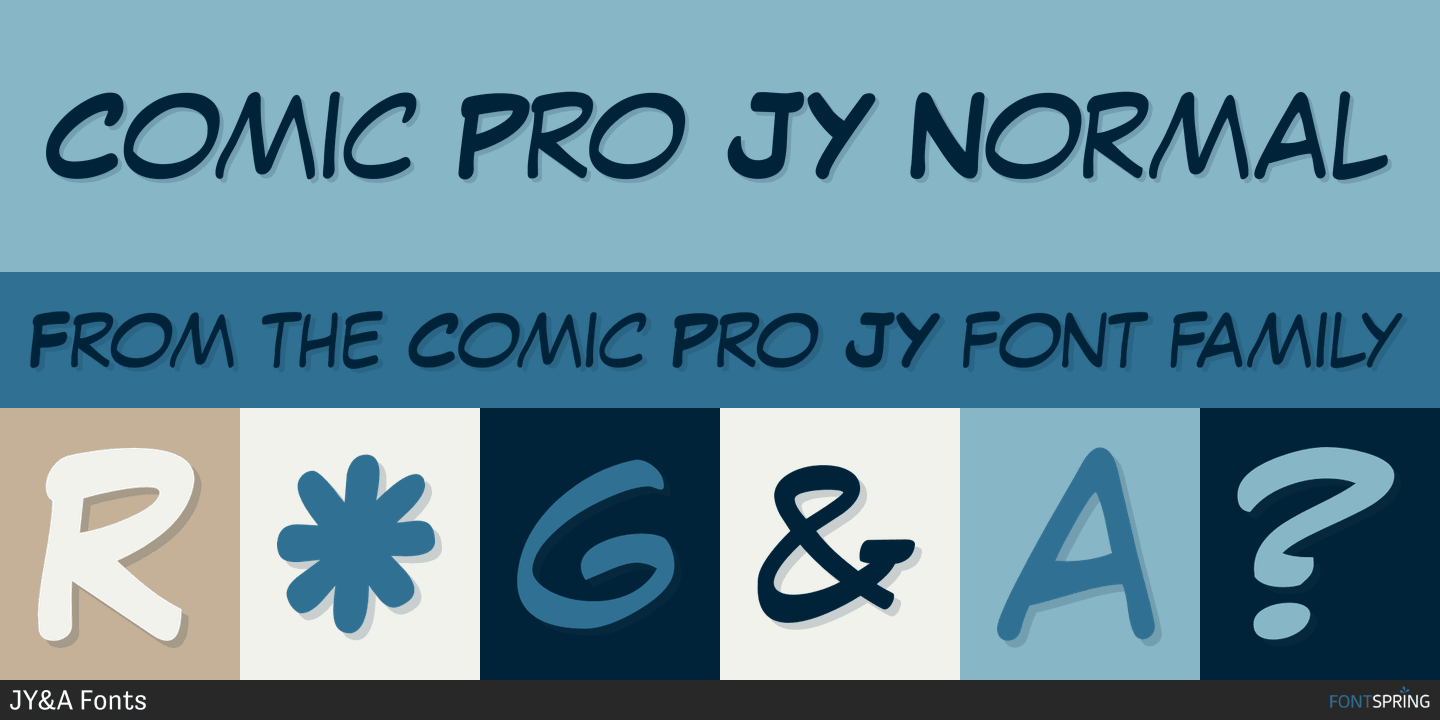 Comic Pro JY Font Poster #1