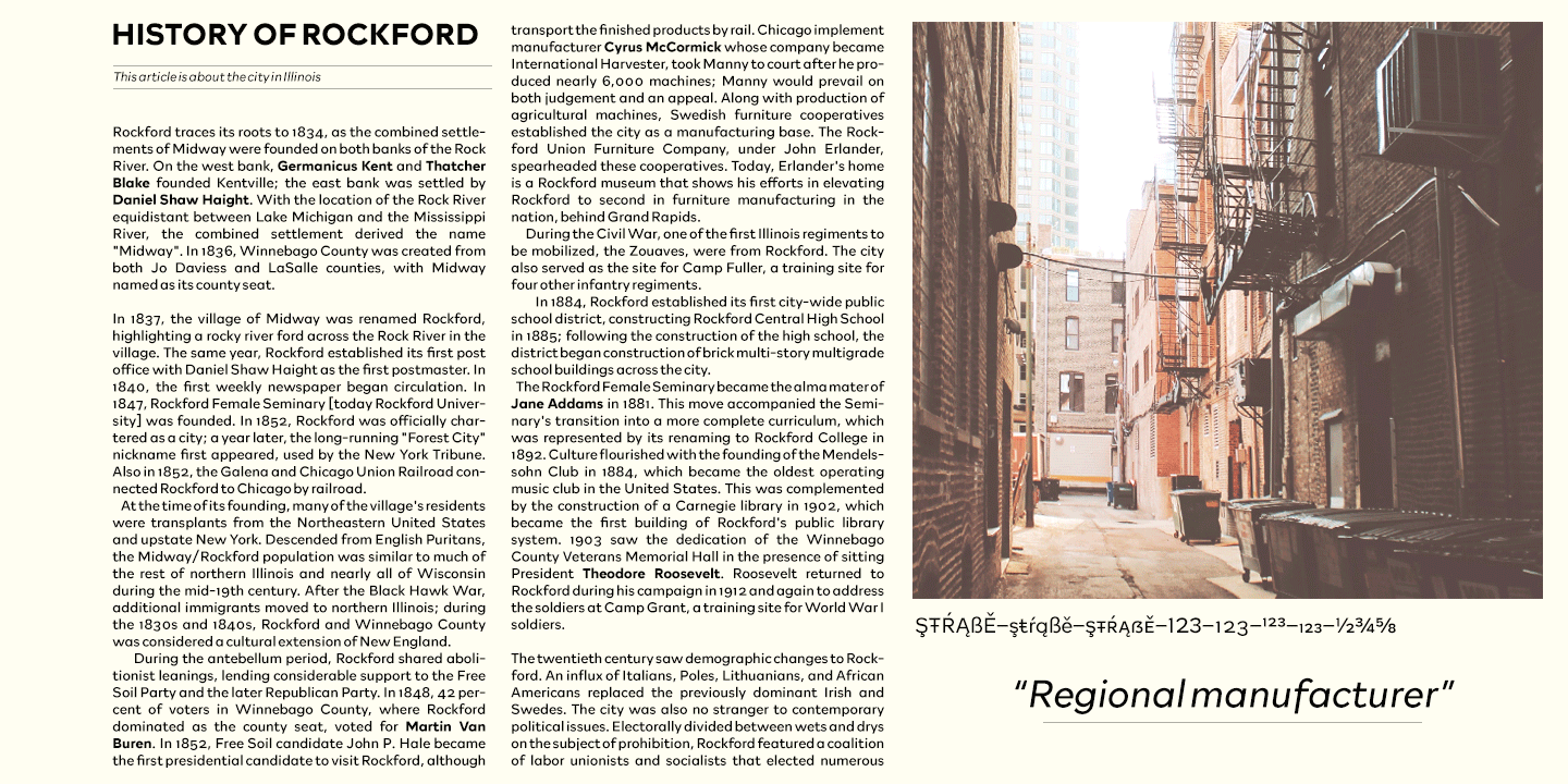 Rockford Sans Font Poster #1