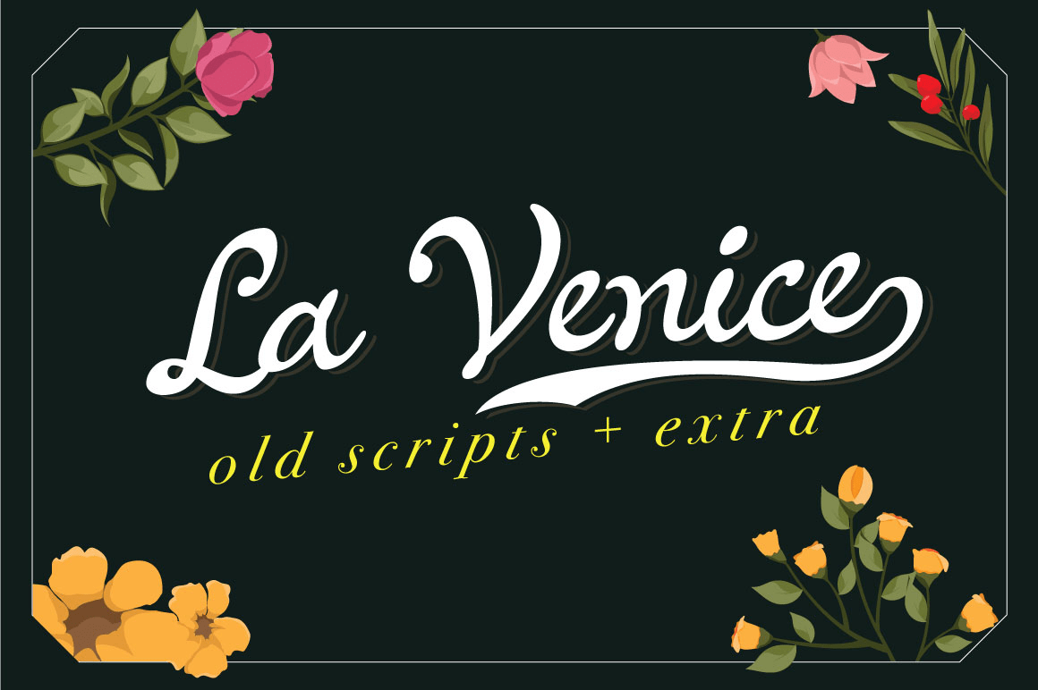 La Venice Font Family Poster