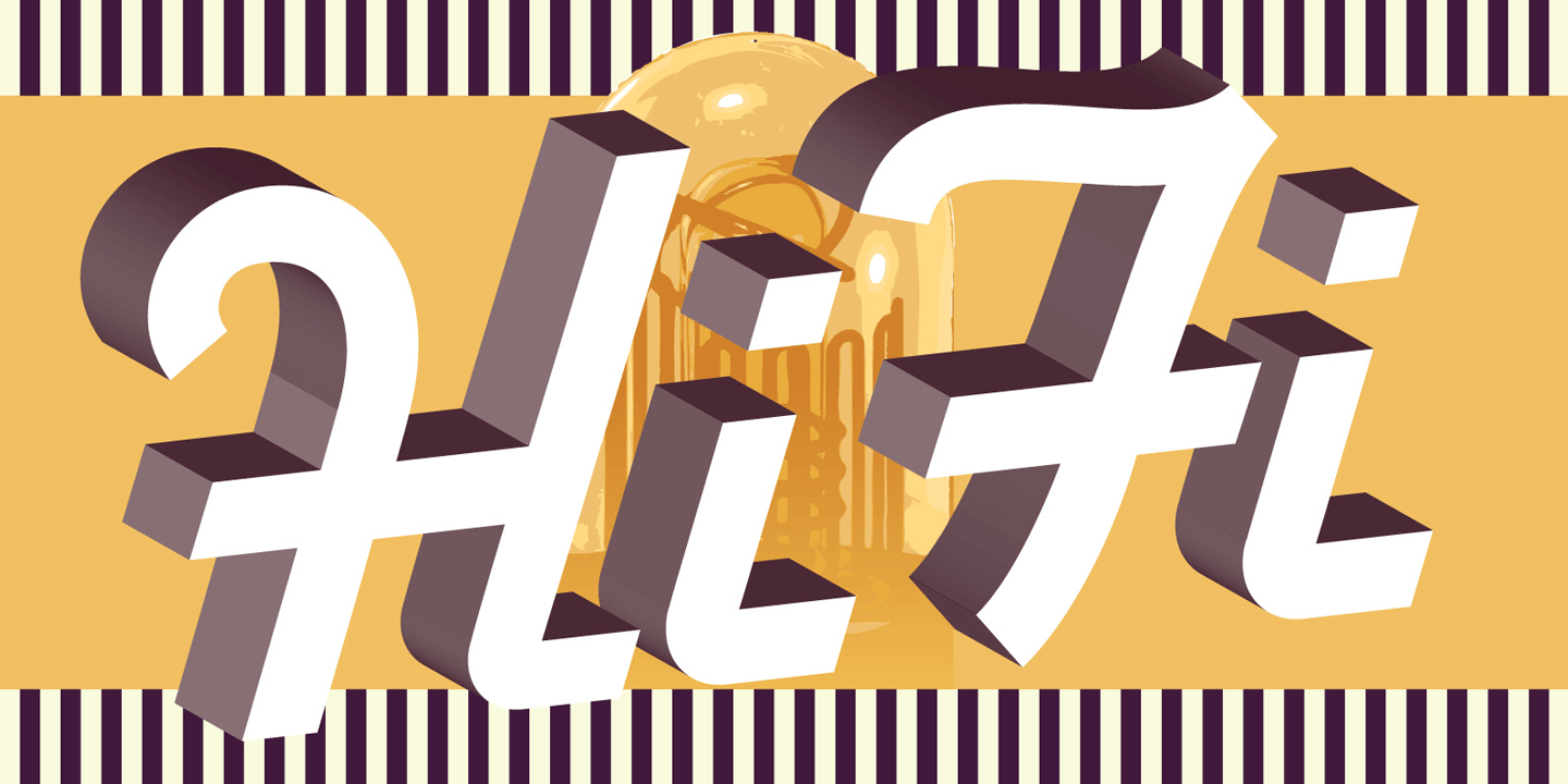 Hi Fi Font Poster #1