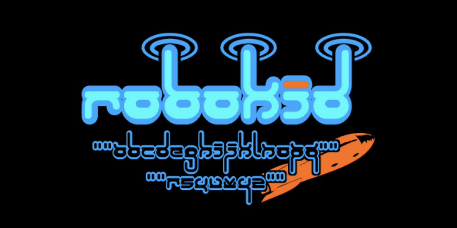 Robokid Font Poster #1