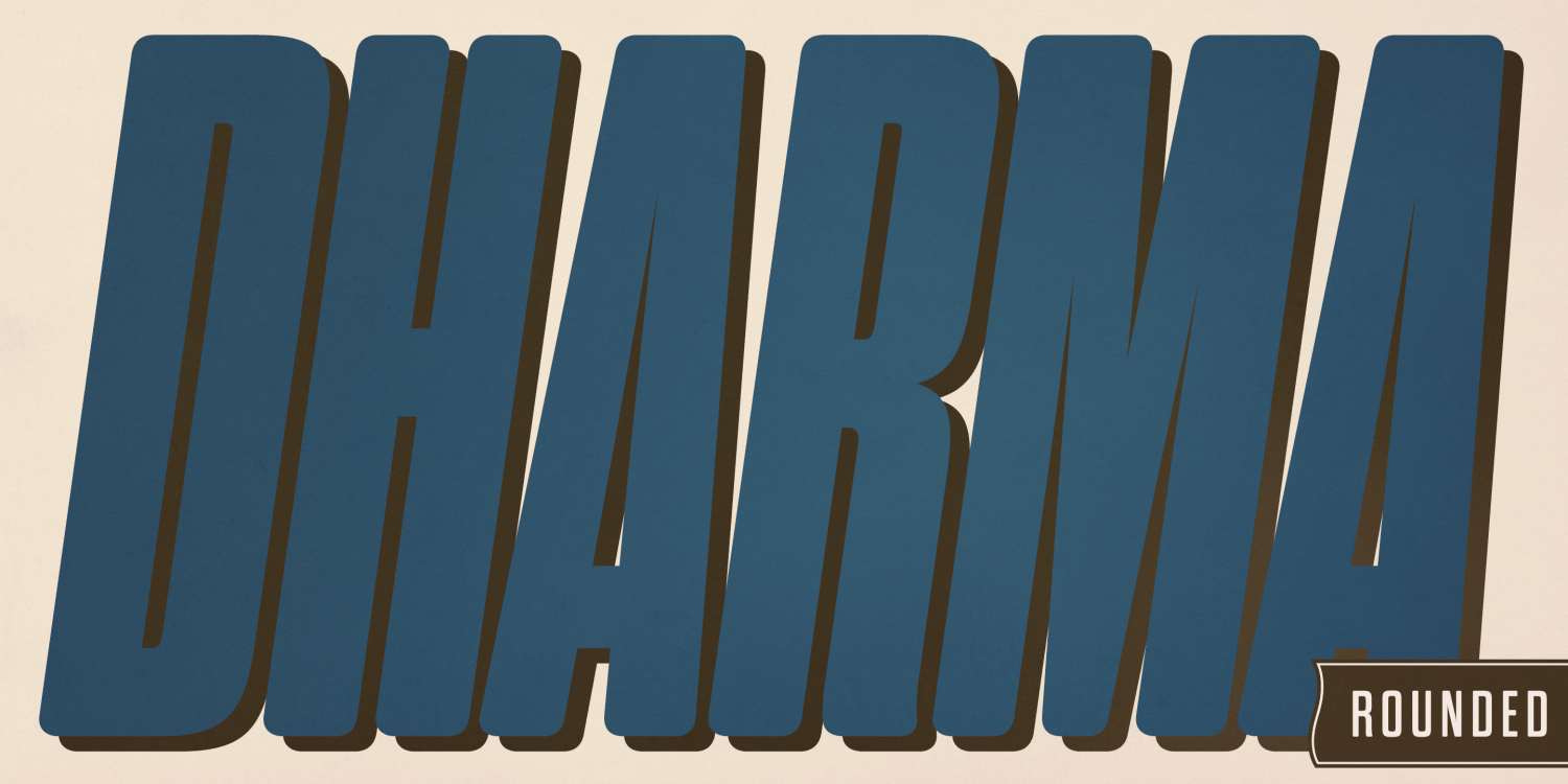 Dharma Gothic Rounded Font Poster #1