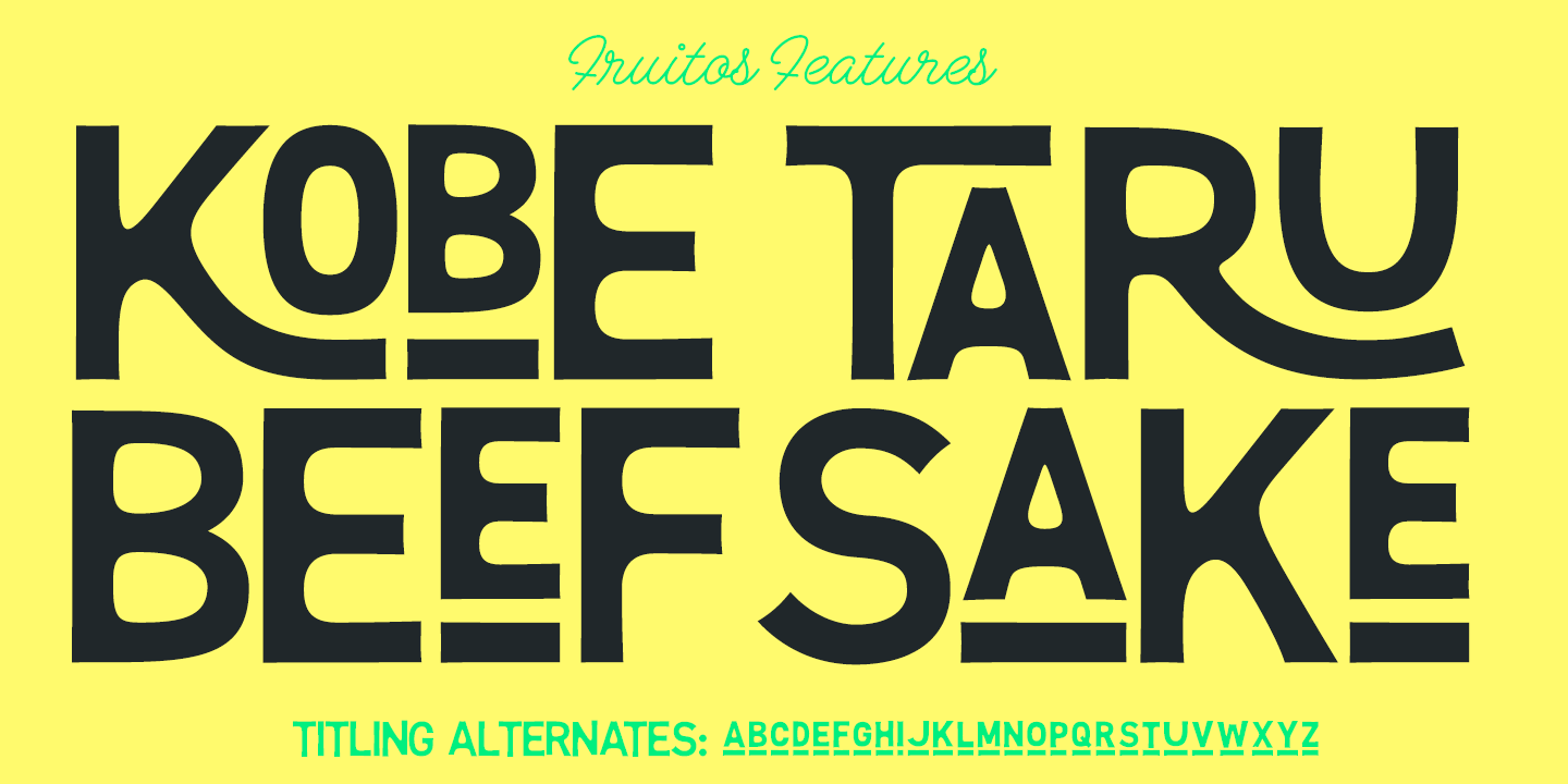 Fruitos Font Poster #1