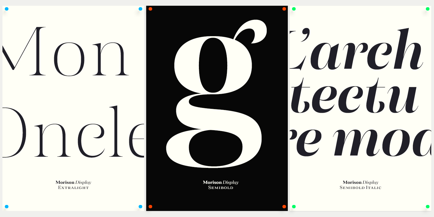 Morison Font Poster #1