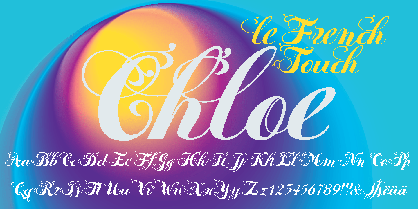 Chloe Font Poster