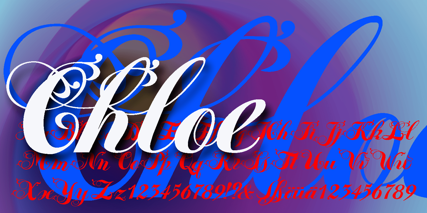 Chloe Font Poster #1