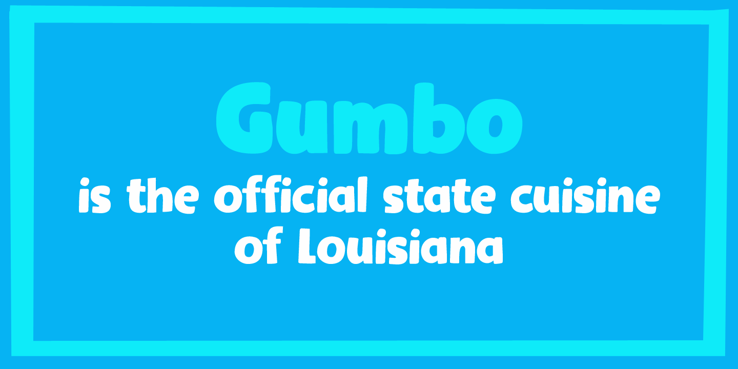 Gumbo Font Poster #1