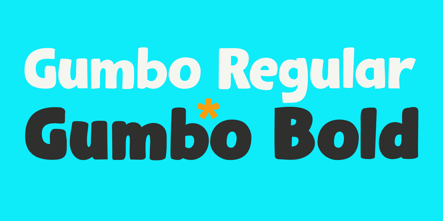 Gumbo Font Poster #1
