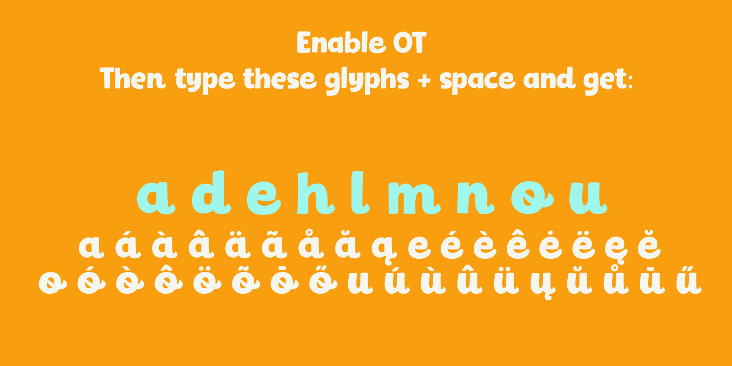 Gumbo Font Poster #1