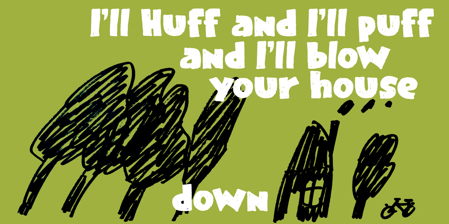 Rainclouds Font Poster #1