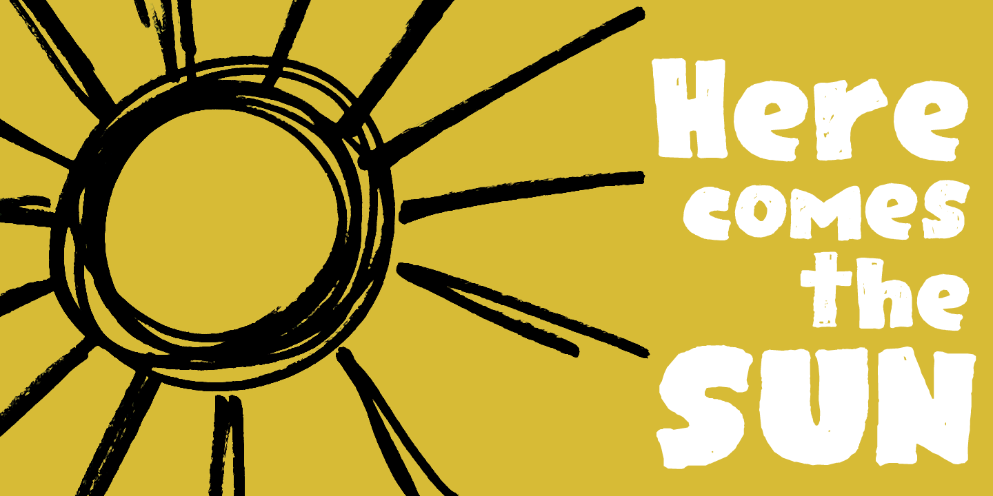 Rainclouds Font Poster #1