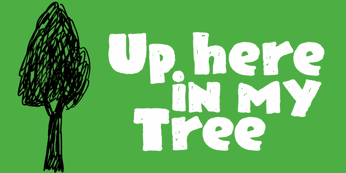 Rainclouds Font Poster #1