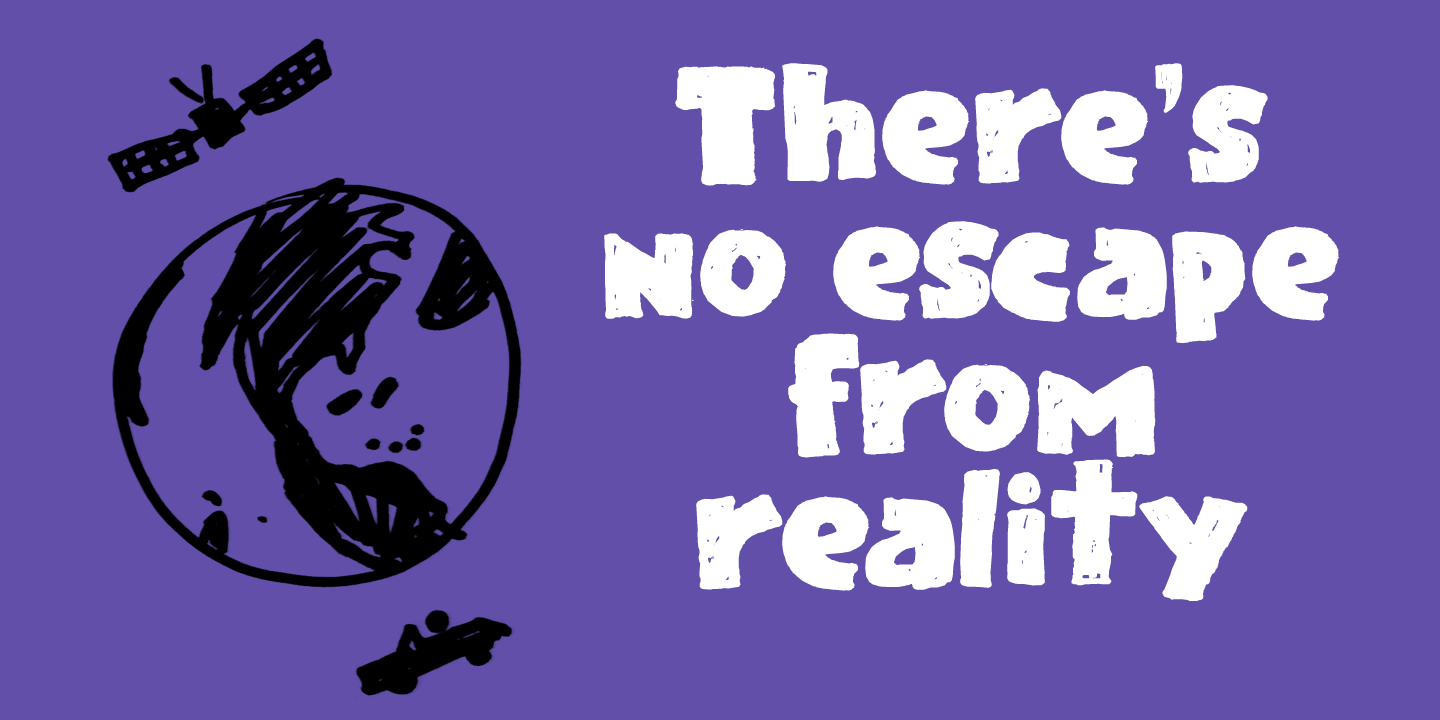 Rainclouds Font Poster #1